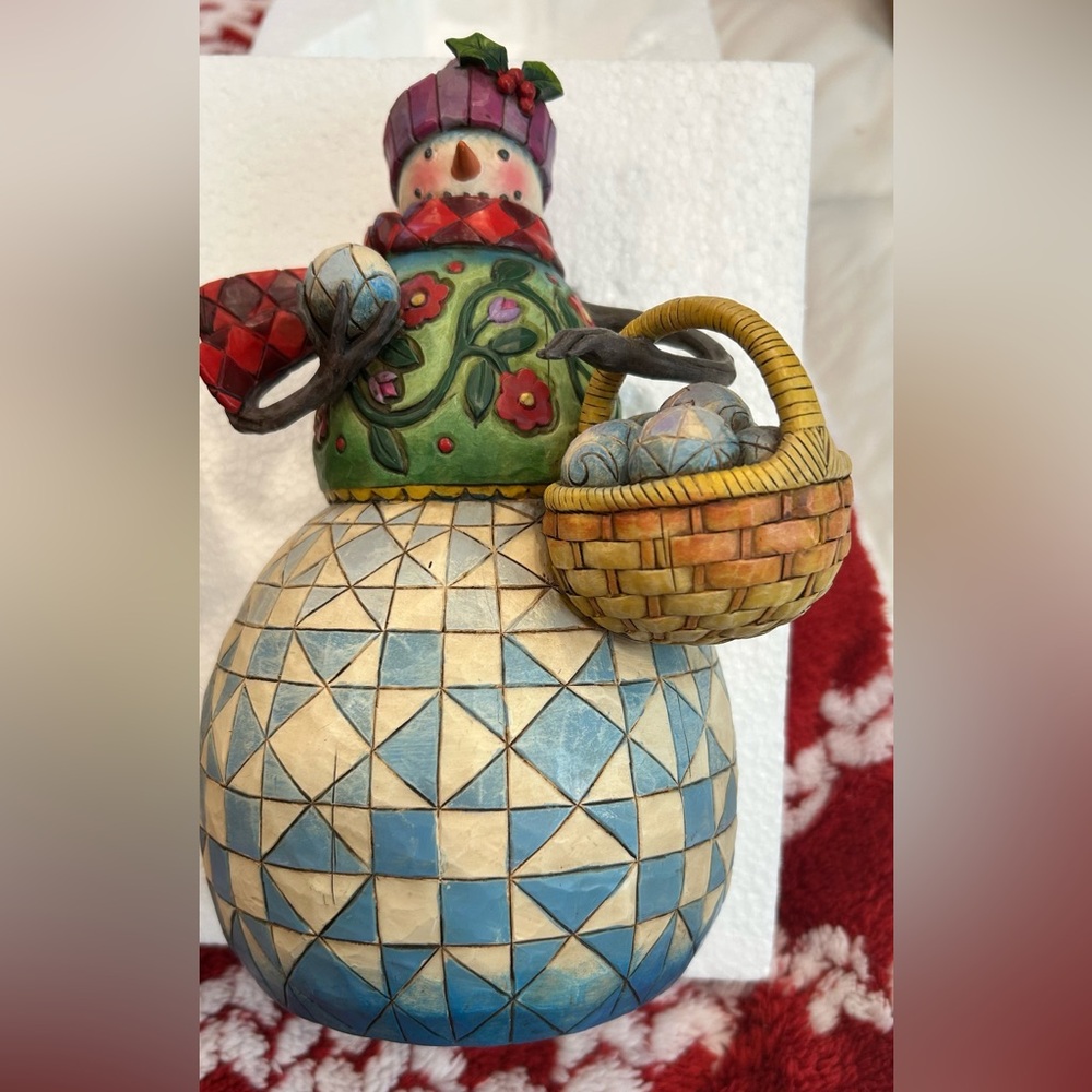 Jim Shore Heartwood Creek “Ready to Roll” Snowman Figurine